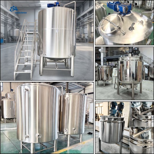 Bồn khuấy trộn chất lỏng, bồn khuấy trộn hóa chất 50L, 200L, 500L